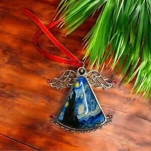 Starry Night Angel Ornament - Vincent van Gogh Inspired